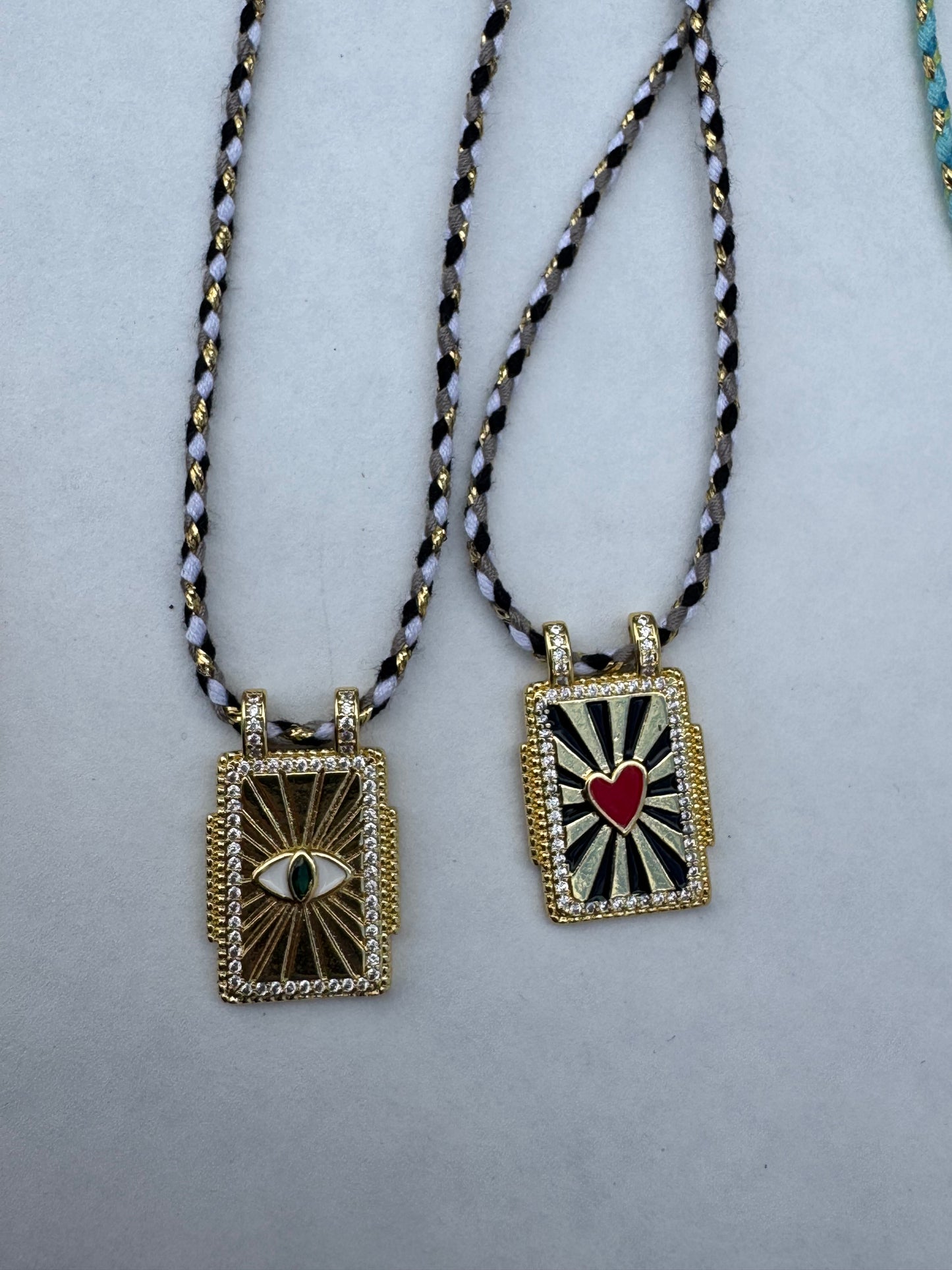 Tarot card necklace - various colours