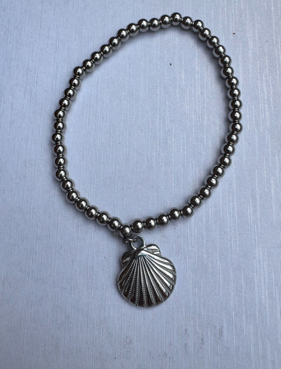 Silver beaded bracelet - various designs