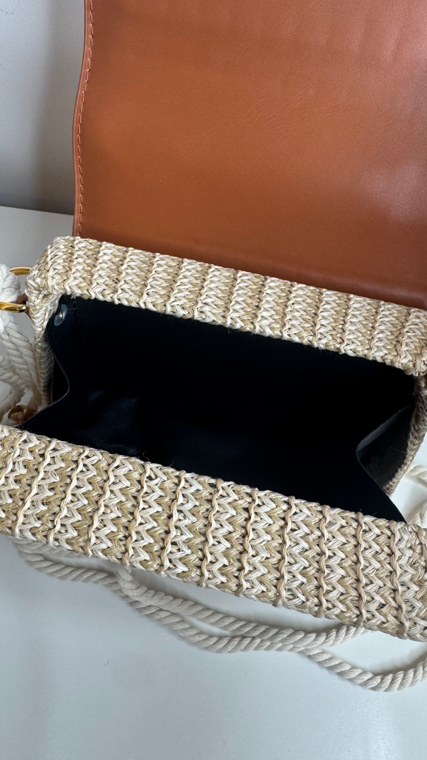 Serena Woven Bag - Tan