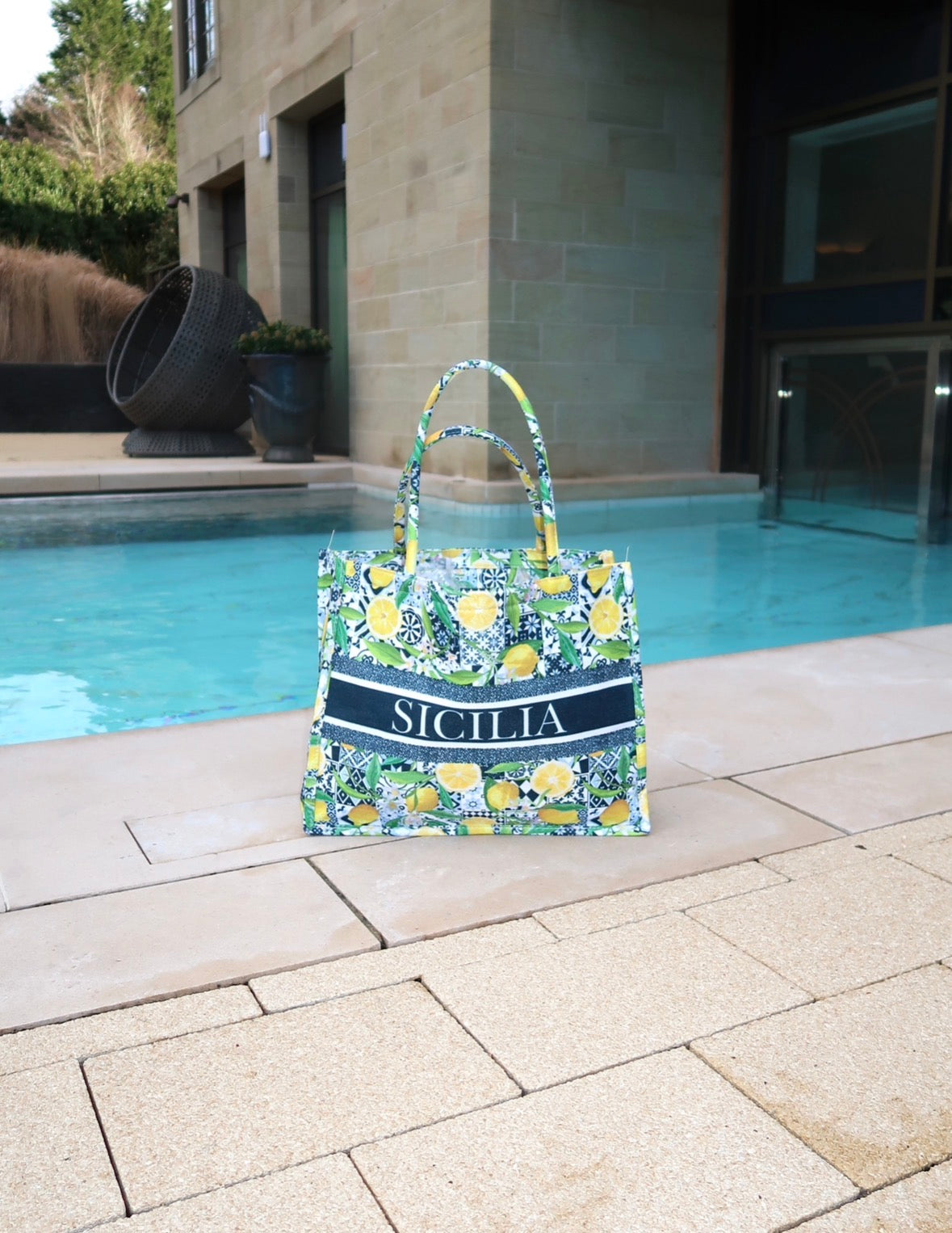 Sicilia Summer Tote Bag - YELLOW
