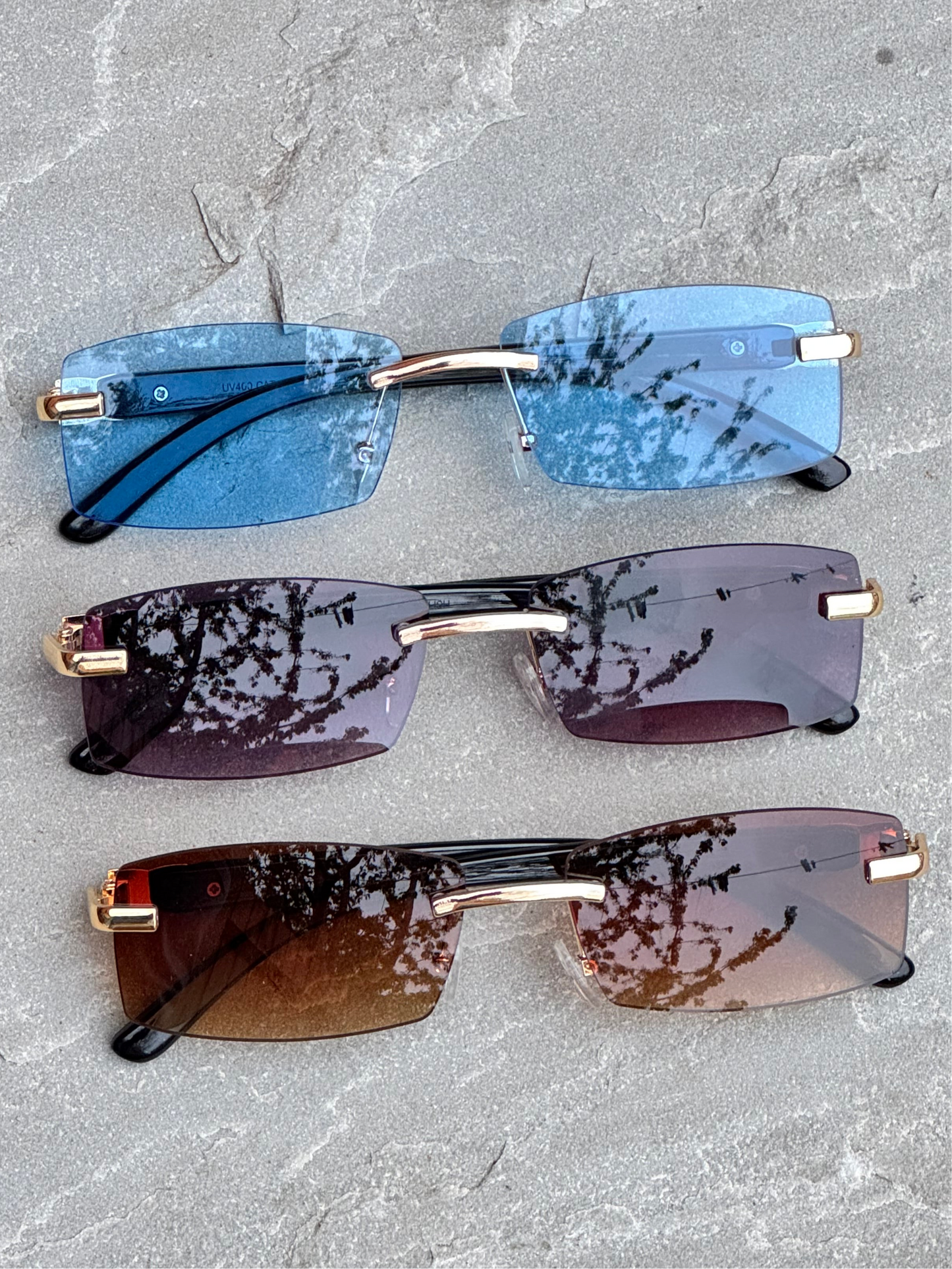 Rectangle Sunglasses - 3 colour options