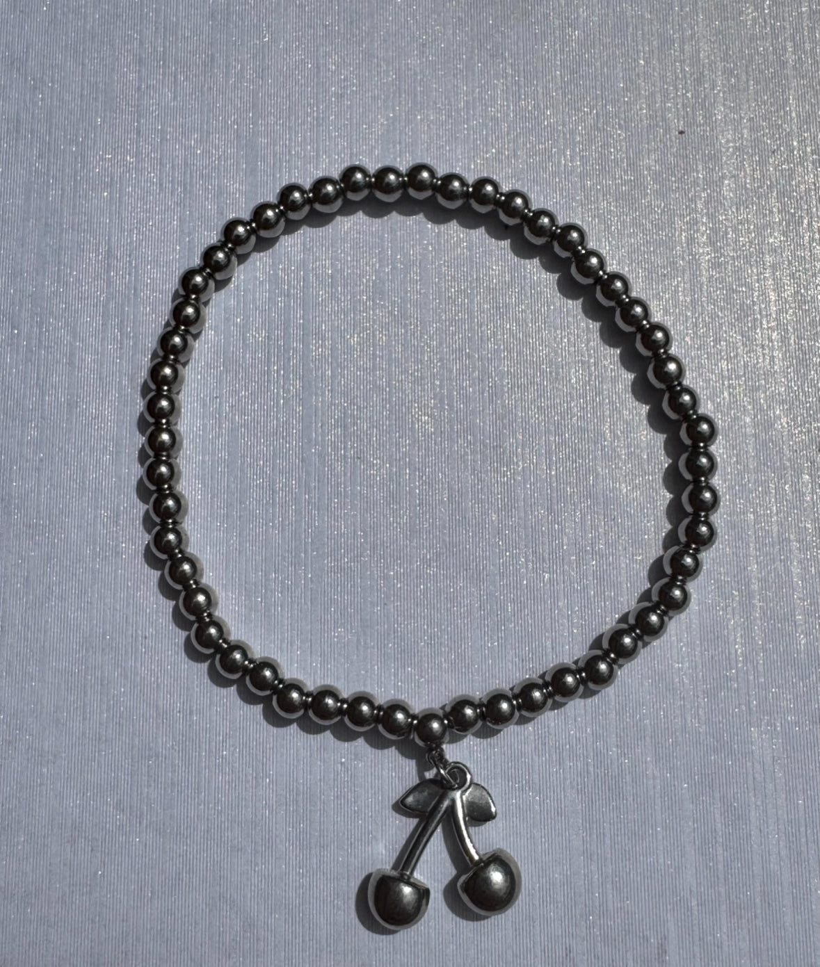 Silver beaded bracelet - various designs