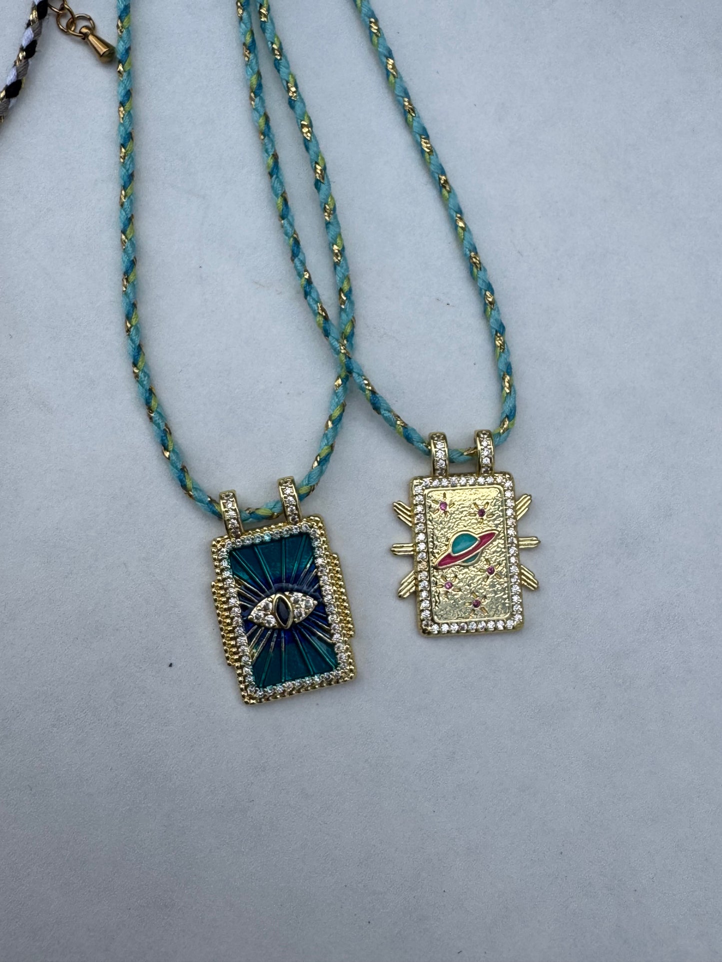 Tarot card necklace - various colours