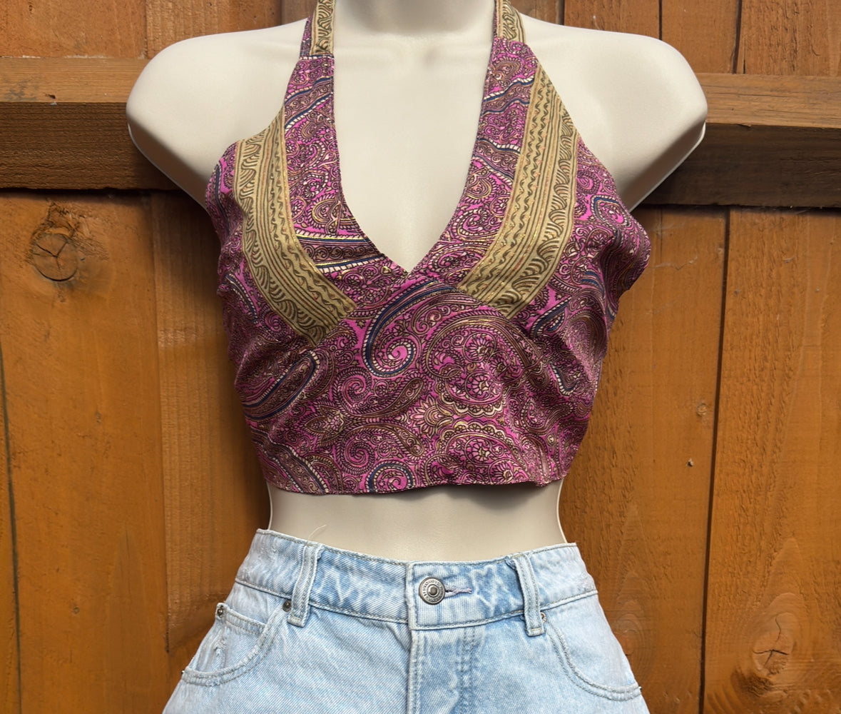 Halterneck bandana top
