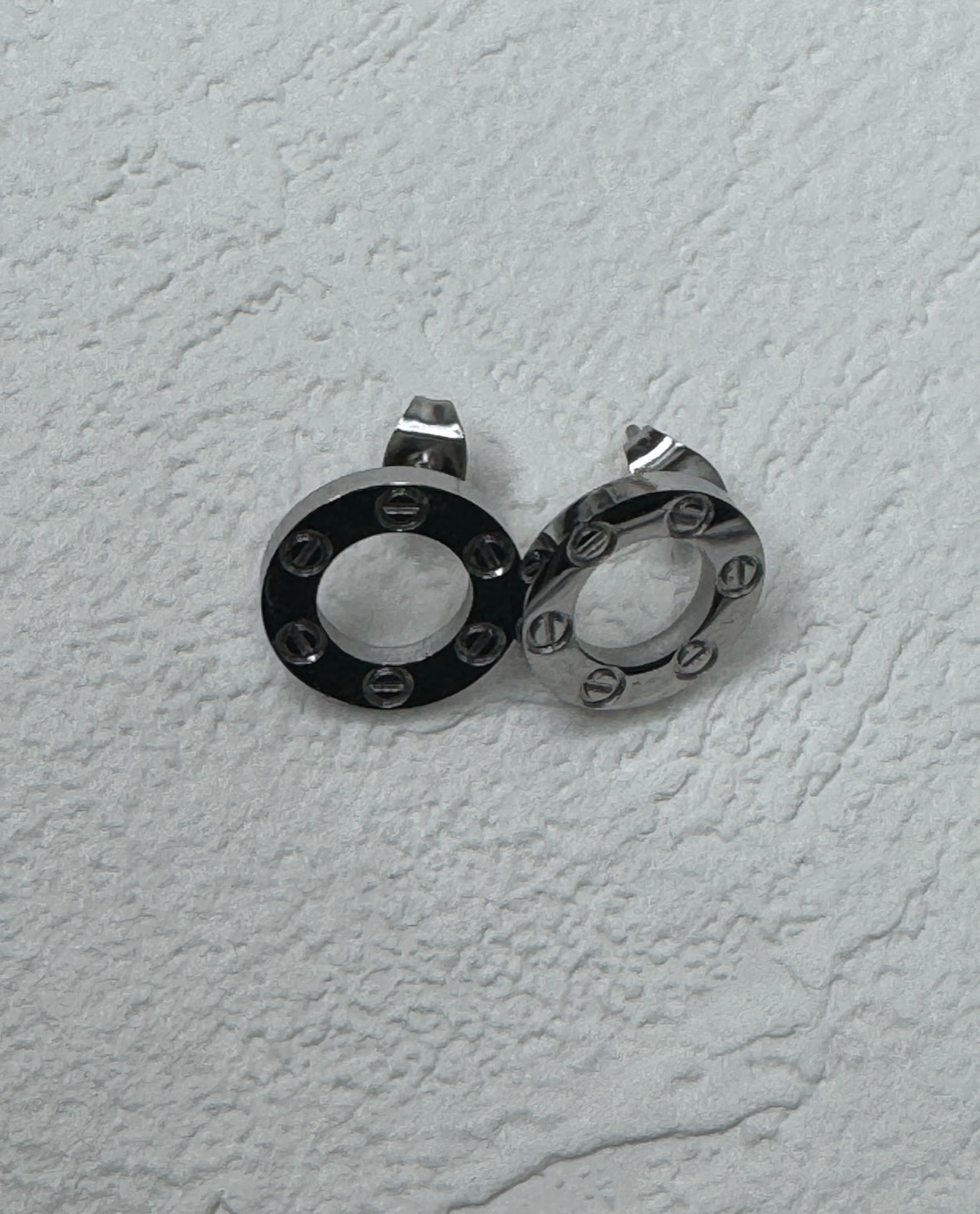 Carter Circle Studs Silver