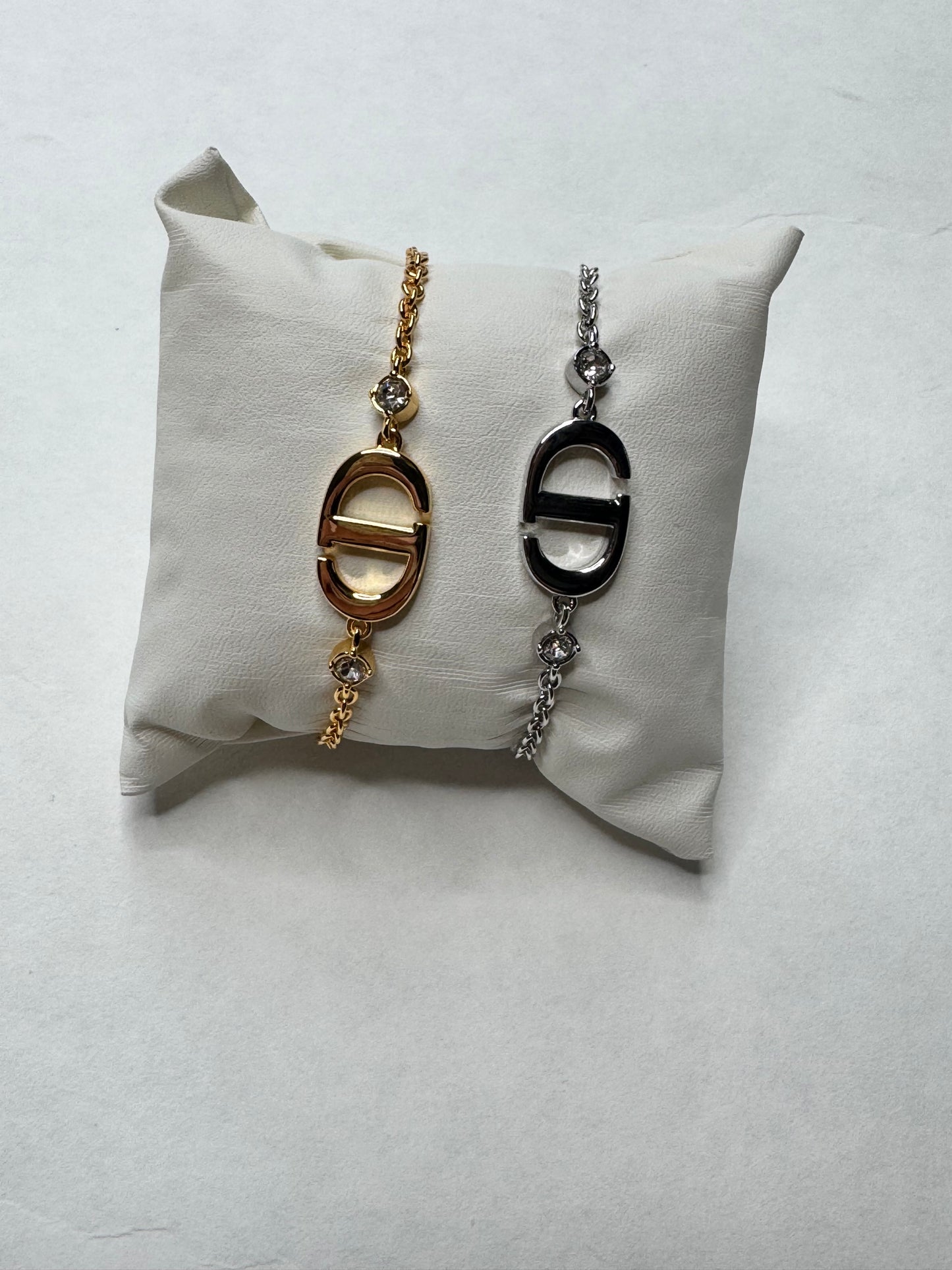 Ciara Diamond Stone bracelet - Gold or Silver