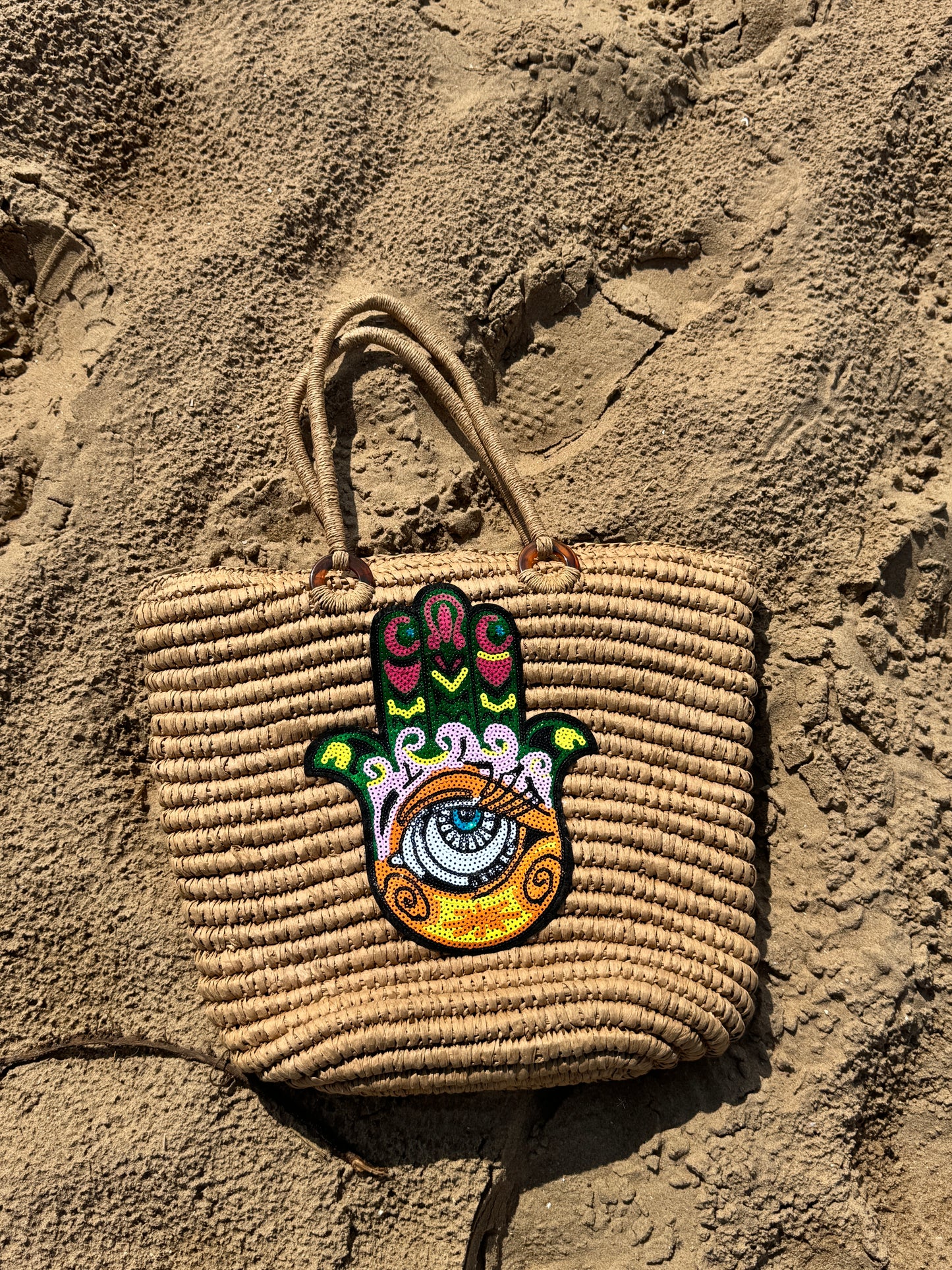 Hamsa hand Beach Bag