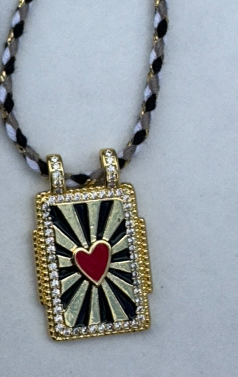 Tarot card necklace - various colours