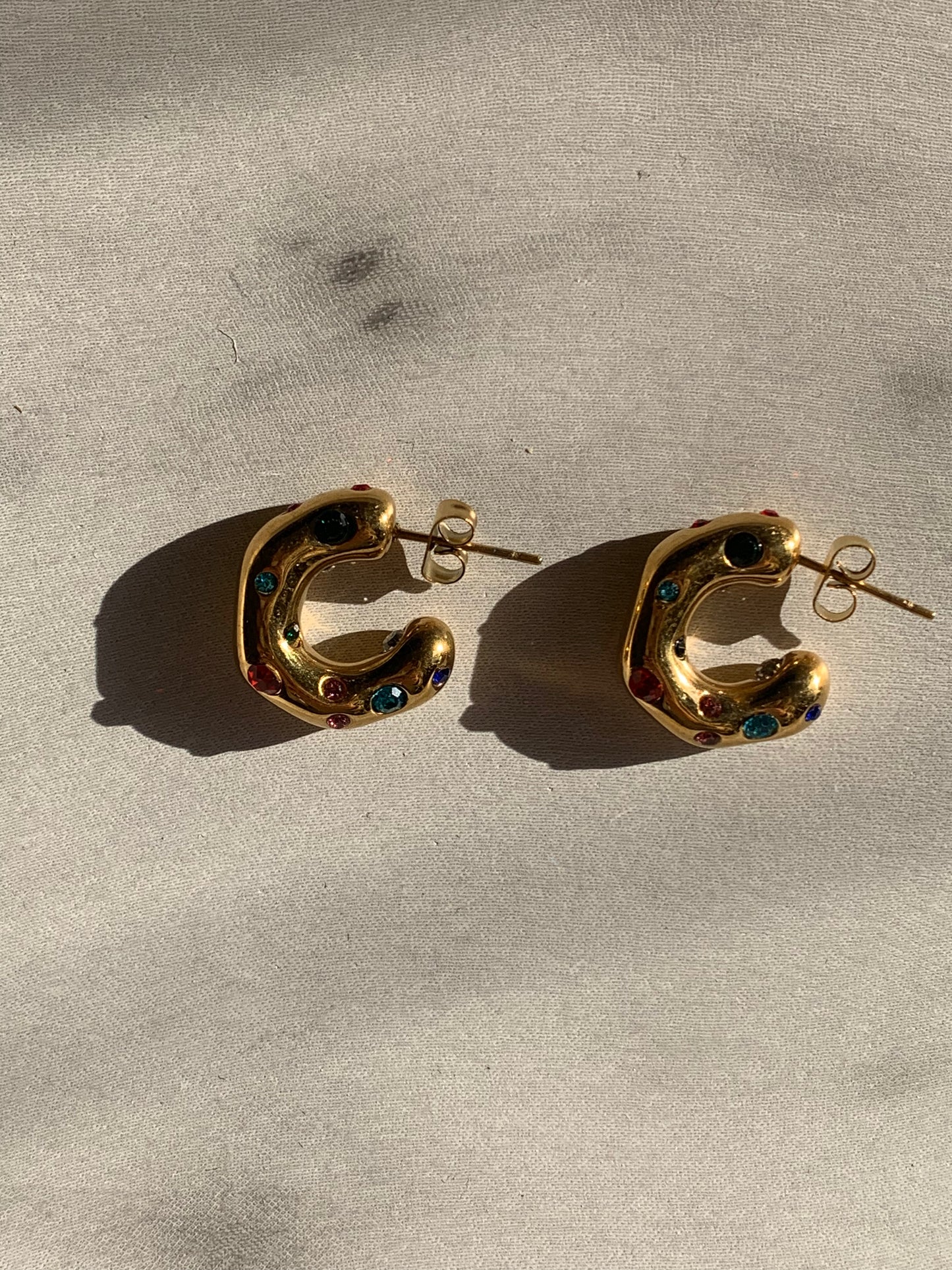 Jessica Rainbow Hoop Earrings