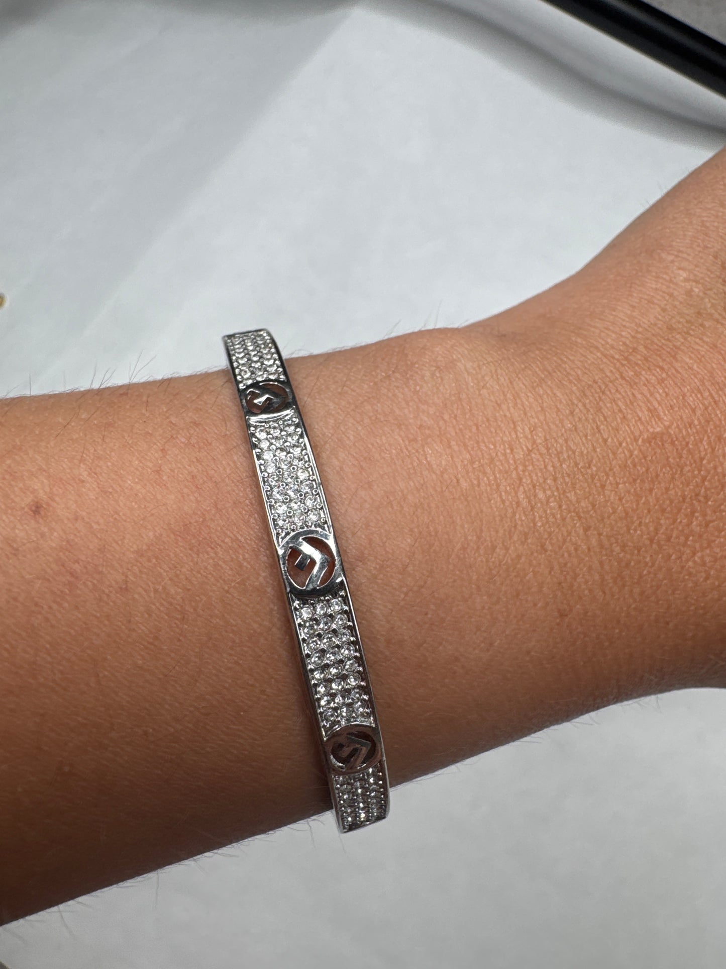Fefe Bangle - gold and silver
