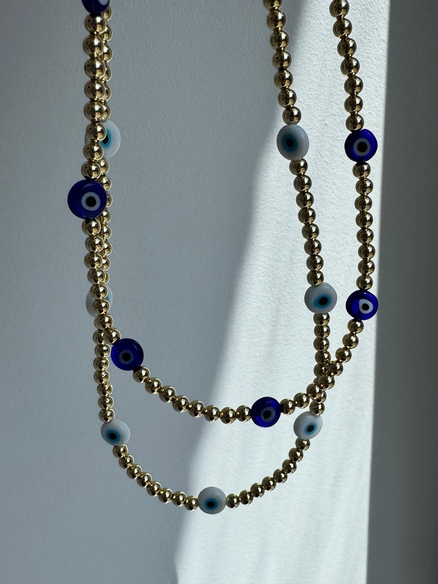 Evil eye Beaded Choker Necklace