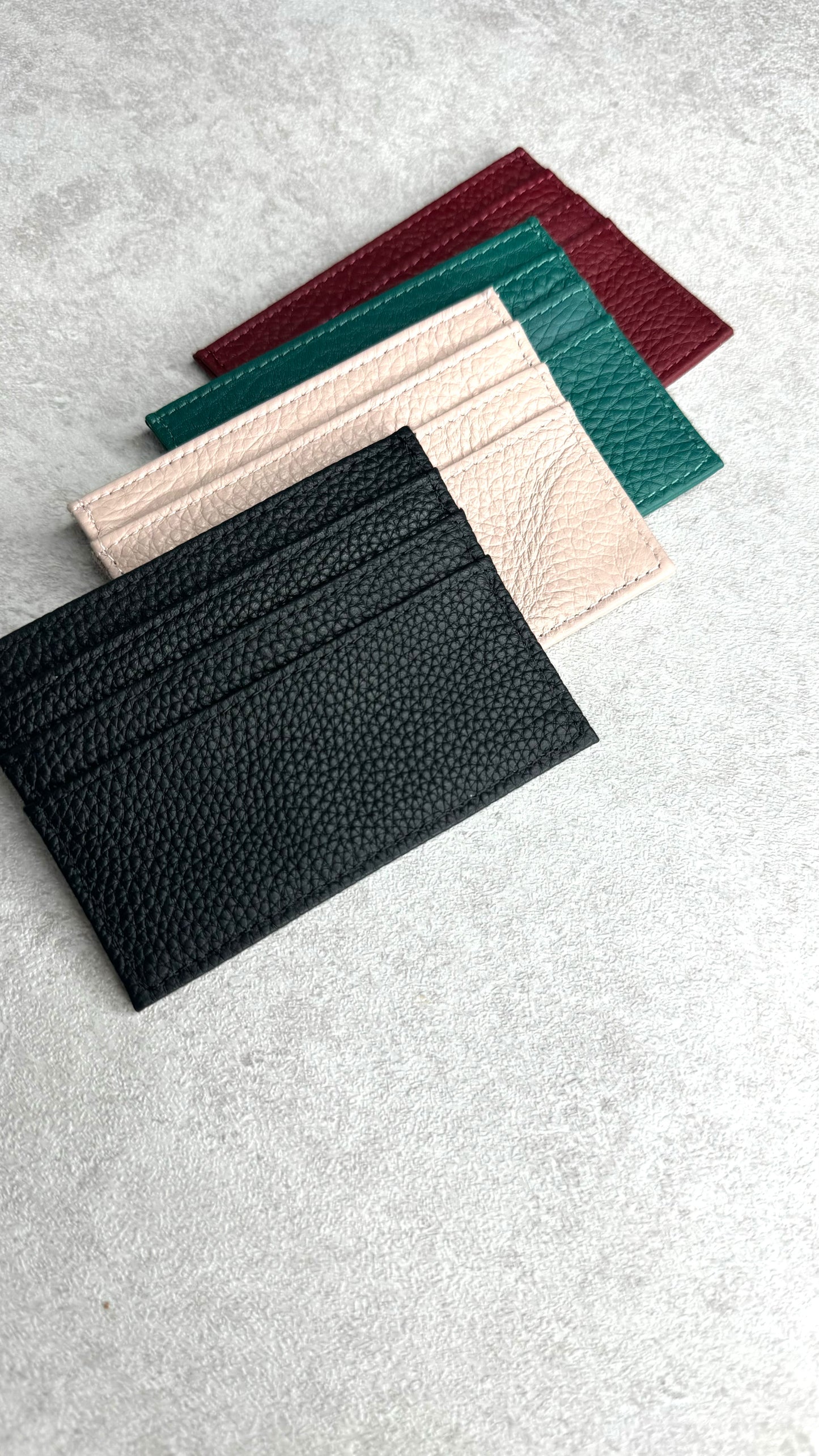 Real leather Card Wallets - 4 Colours