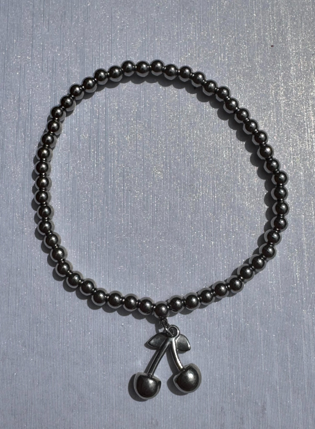 Silver beaded bracelet - various designs