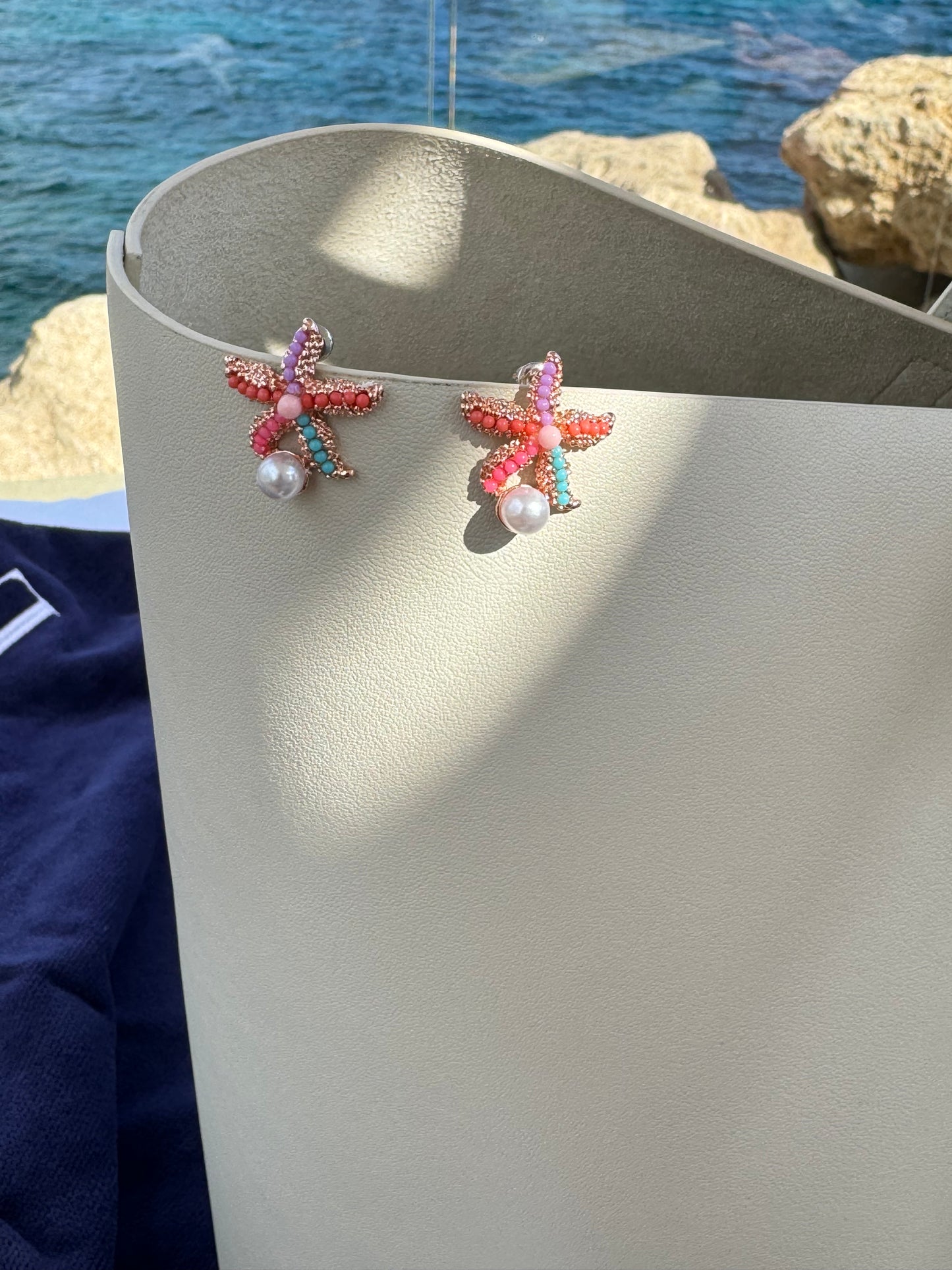 Starfish Pearl Earrings