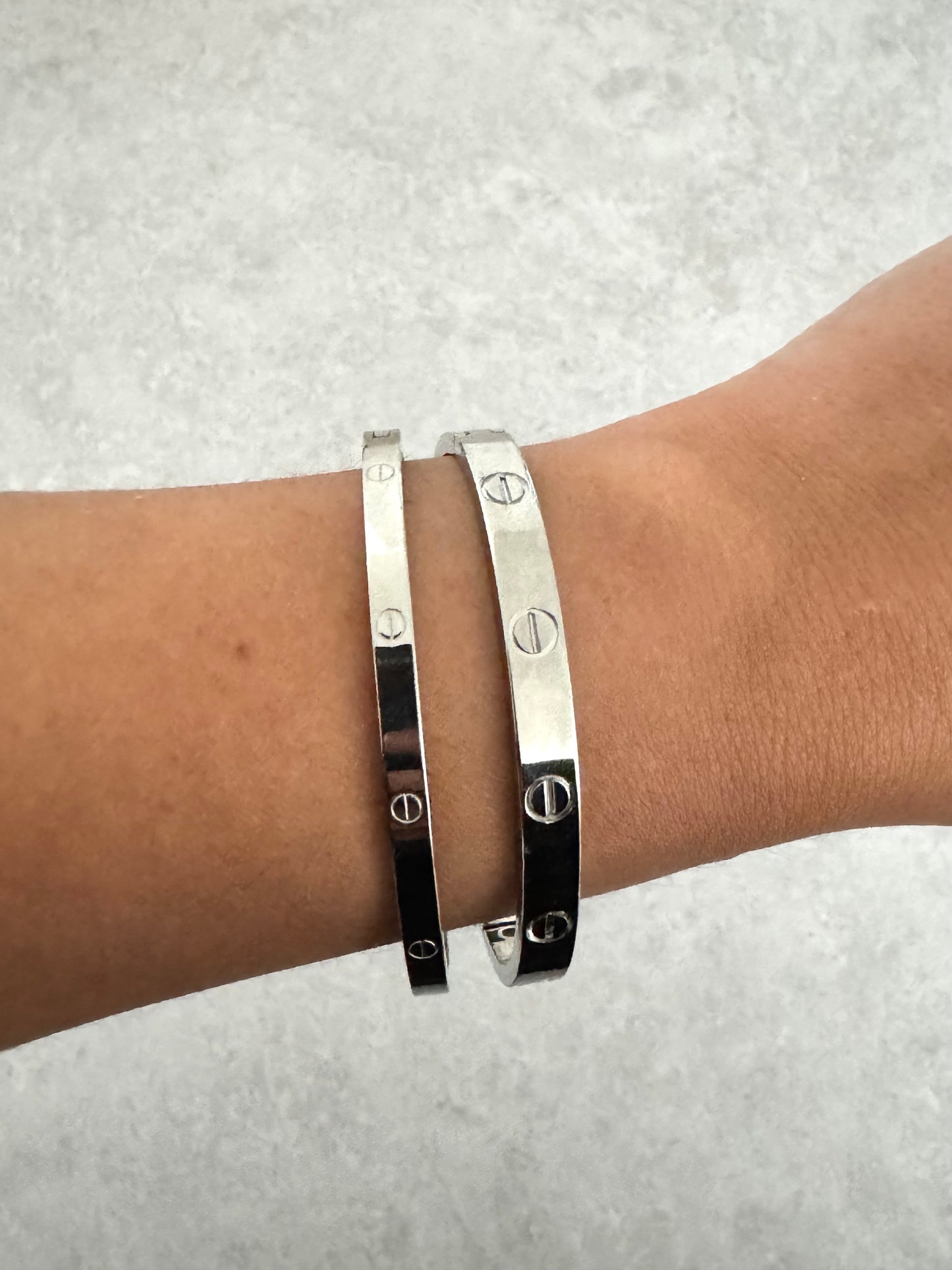 Silver Circle Bangles