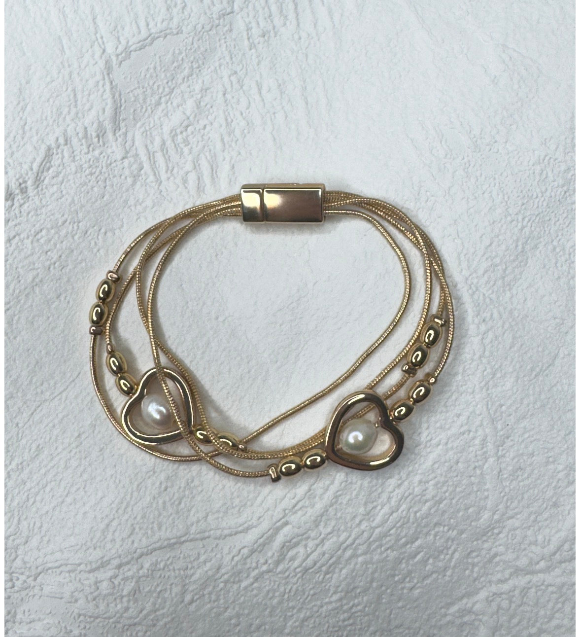 Heart & Pearl Bracelet