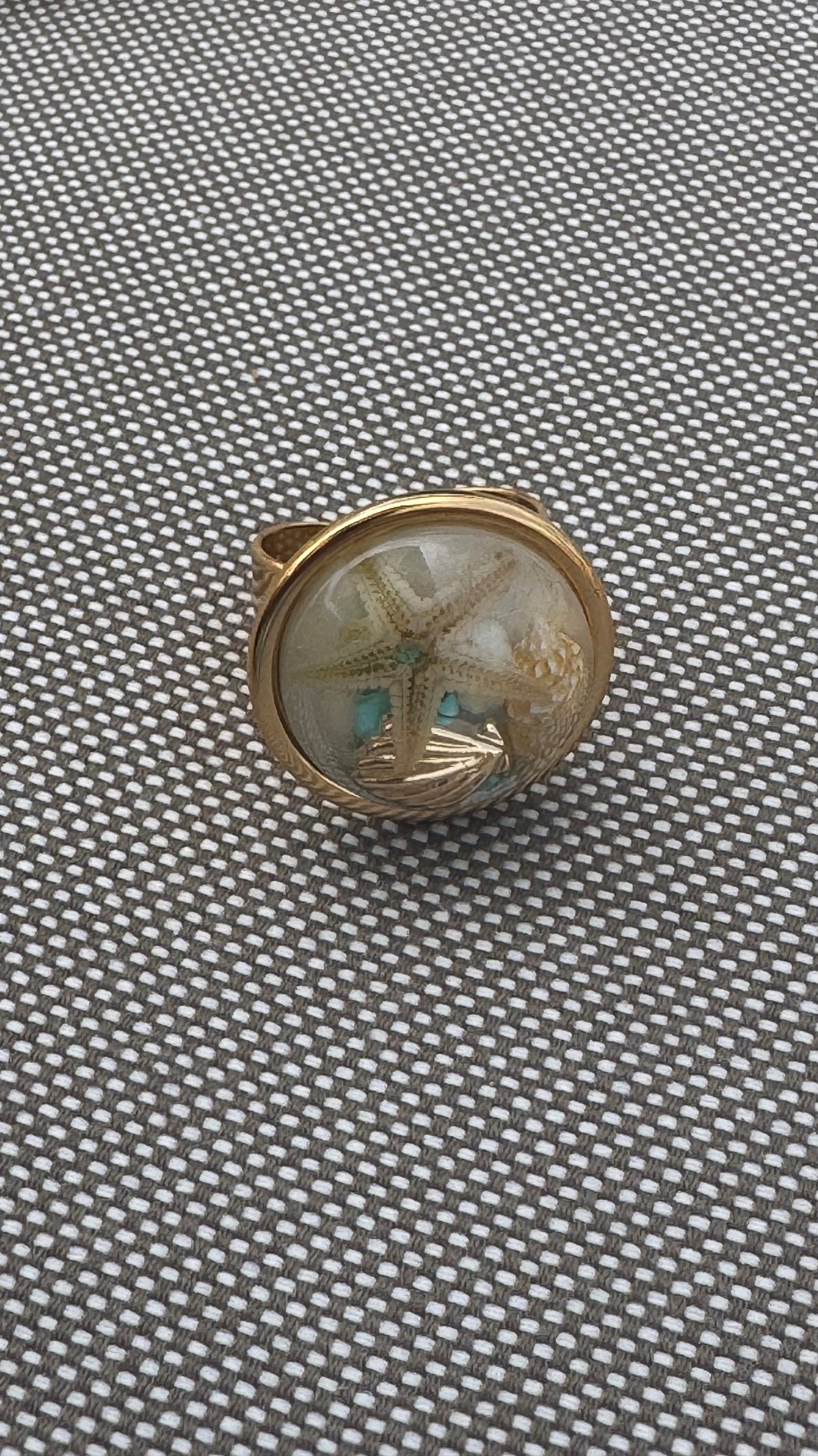 Adjustable starfish ring