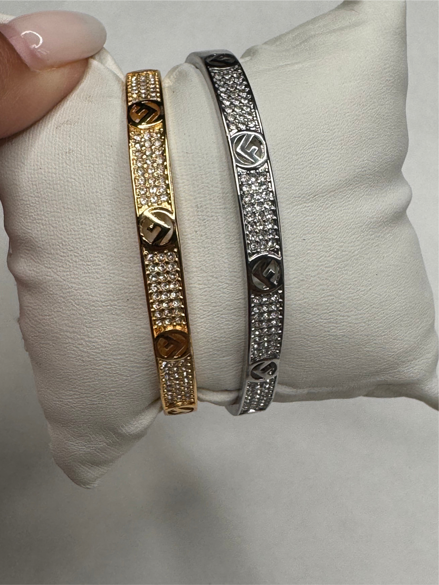 Fefe Bangle - gold and silver