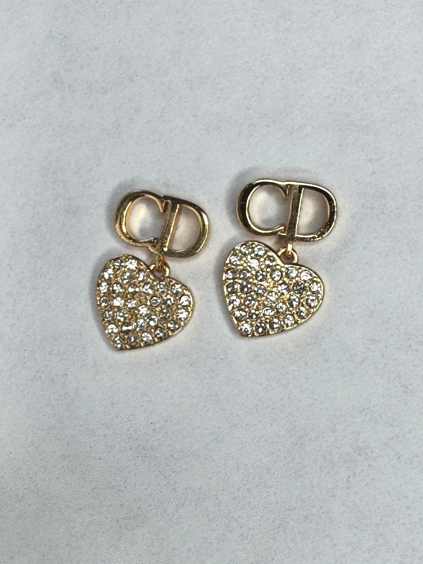 Mini CD Heart Studs