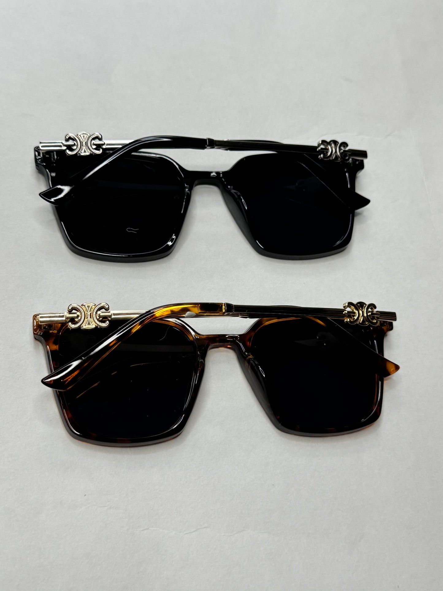 Celina Wide Frame Sunglasses - Brown or Black