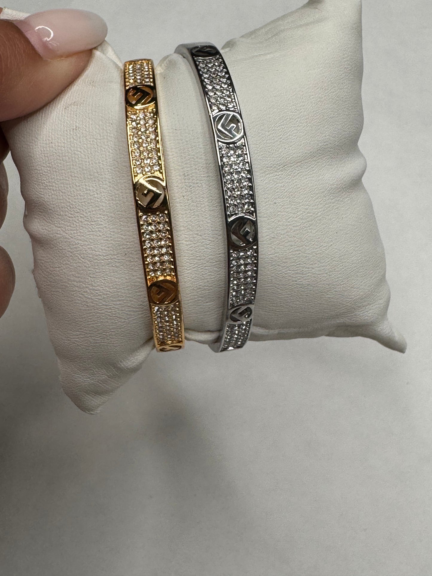 Fefe Bangle - gold and silver
