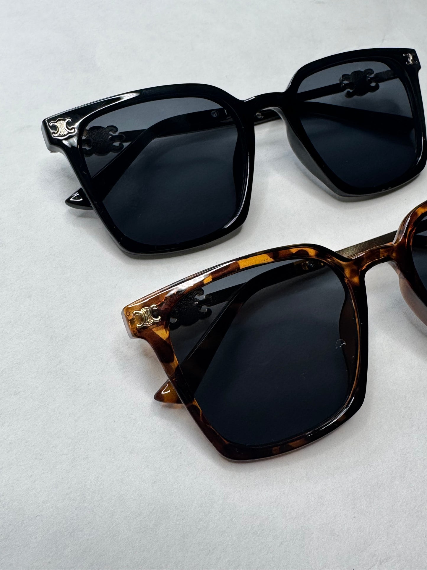 Celina Wide Frame Sunglasses - Brown or Black