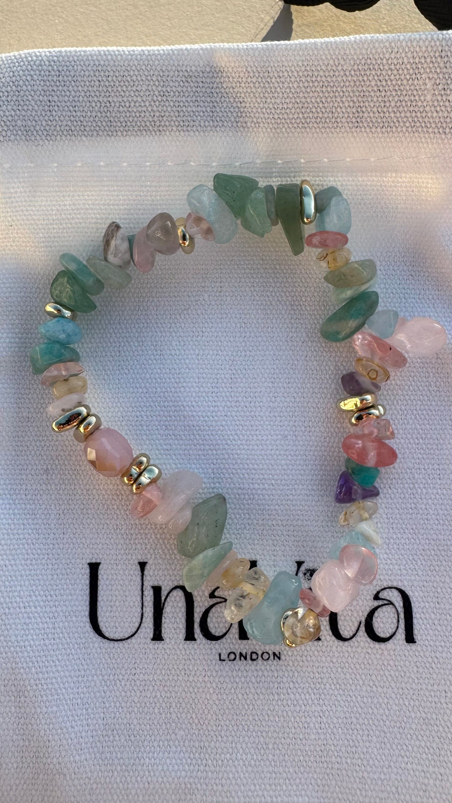 Crystal semiprecious bracelets