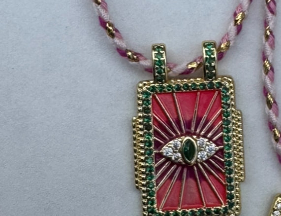 Tarot card necklace - various colours