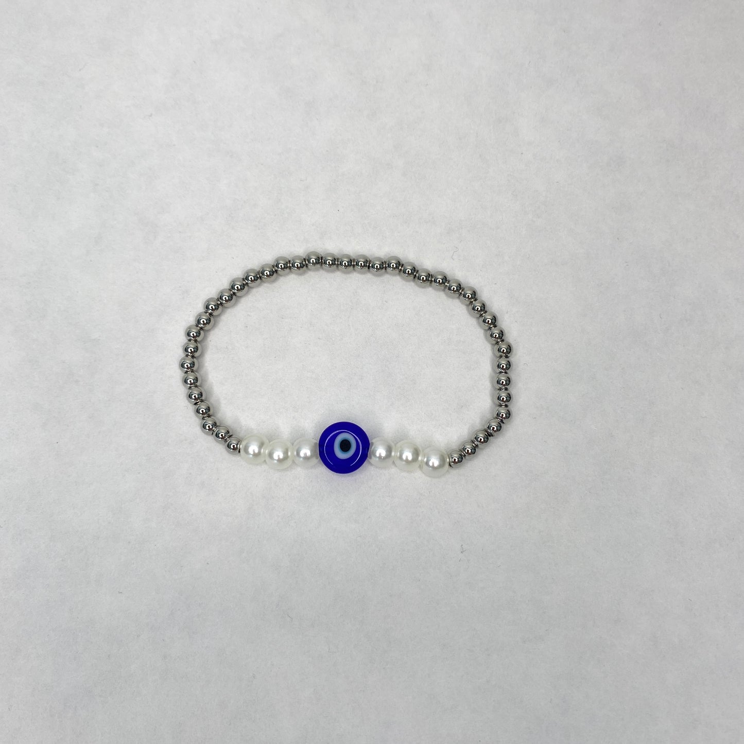 Pearl Evil Eye Beaded Bracelets - 2 options