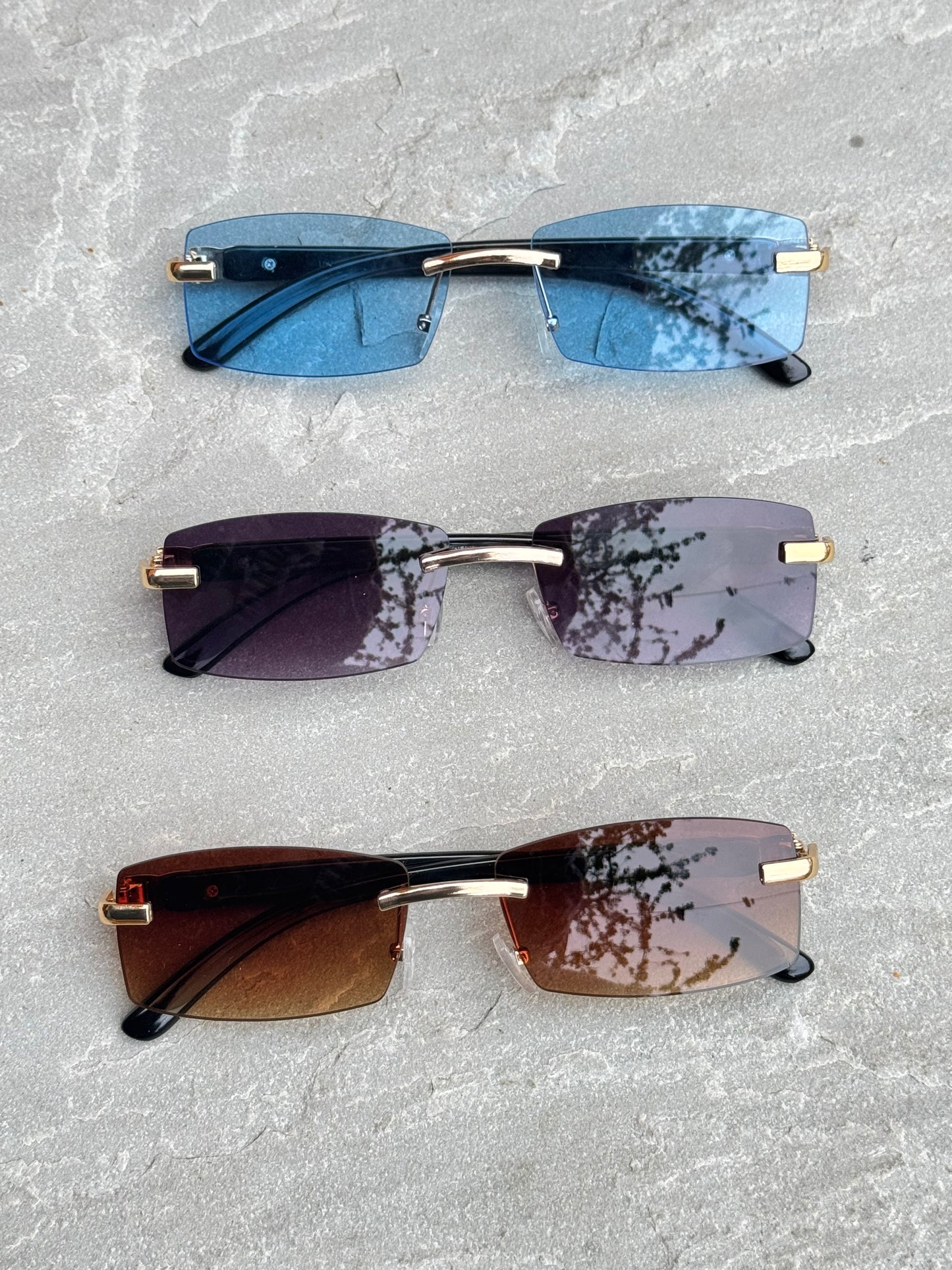 Rectangle Sunglasses - 3 colour options