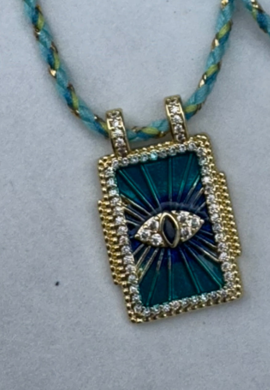 Tarot card necklace - various colours