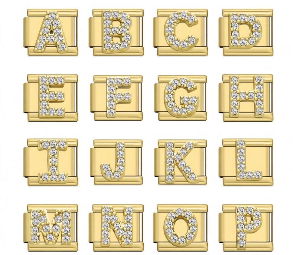 Gold Diamond Initials