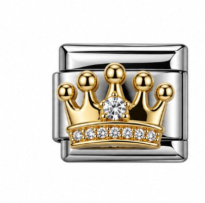 GOLD DIAMOND CROWN - SILVER