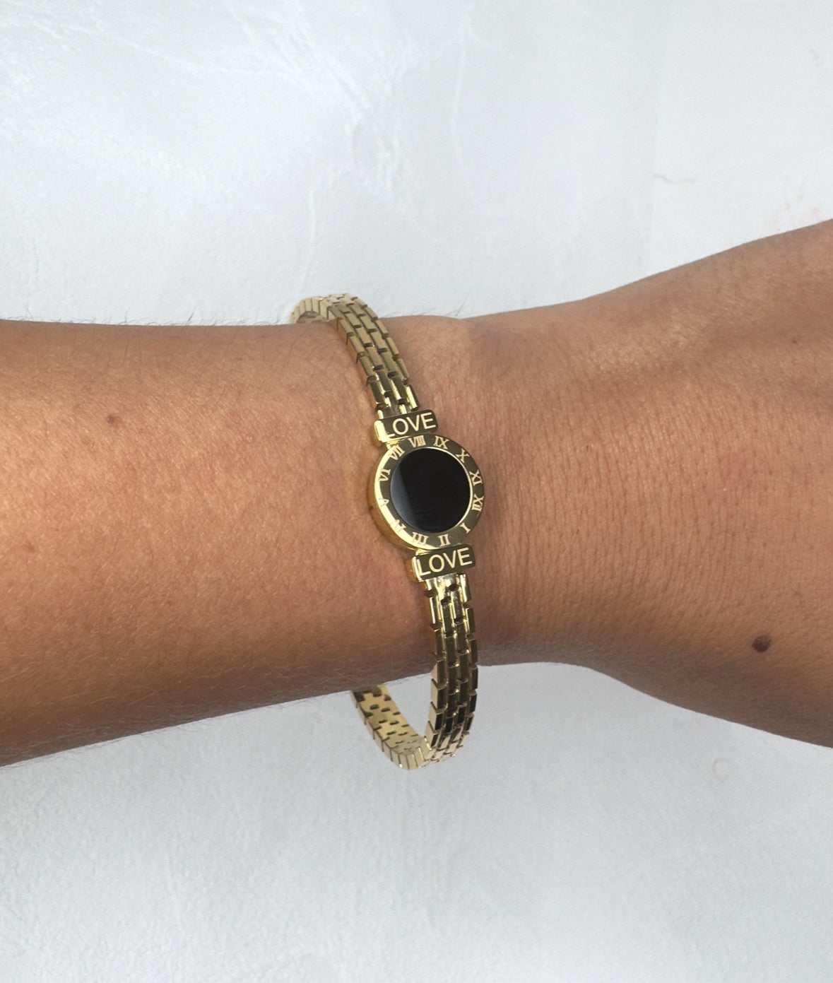 Love Black Gold Bangle