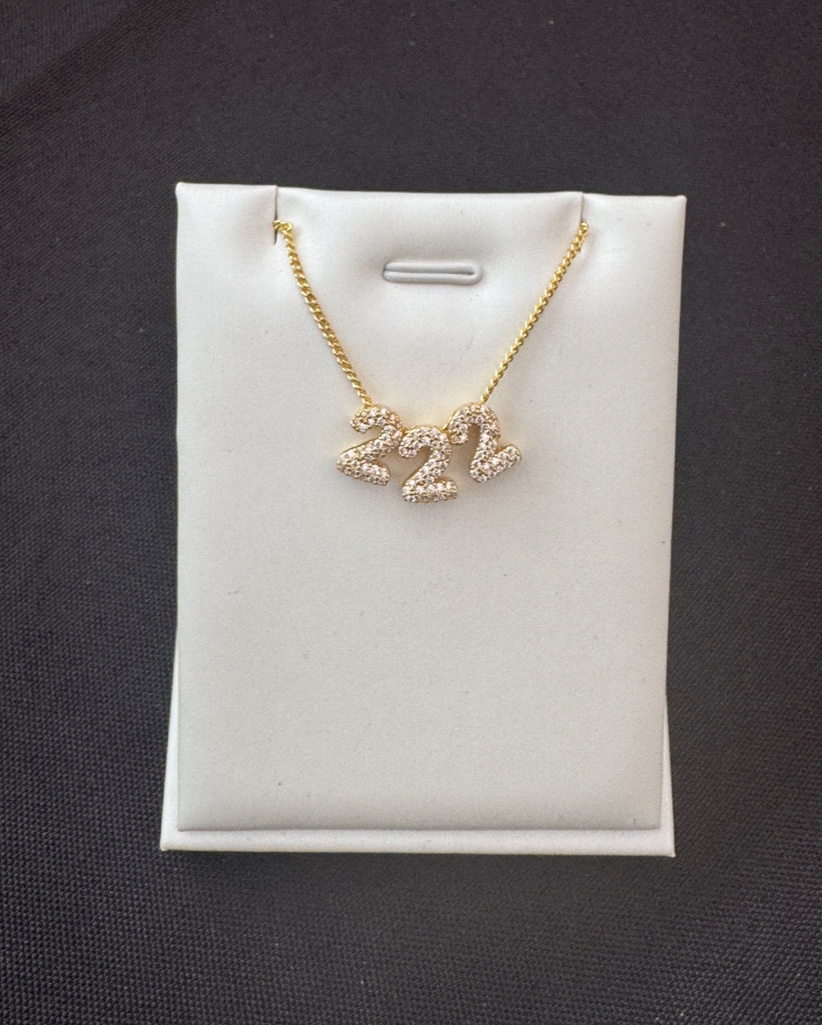 Bubble angel numbers necklace