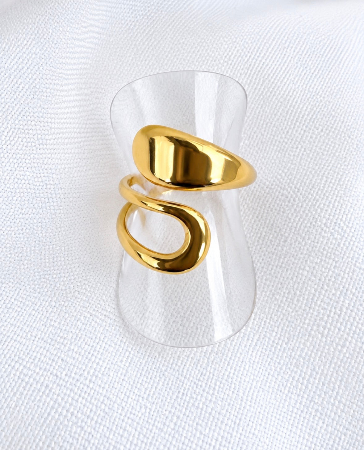 Gold Wave Ring