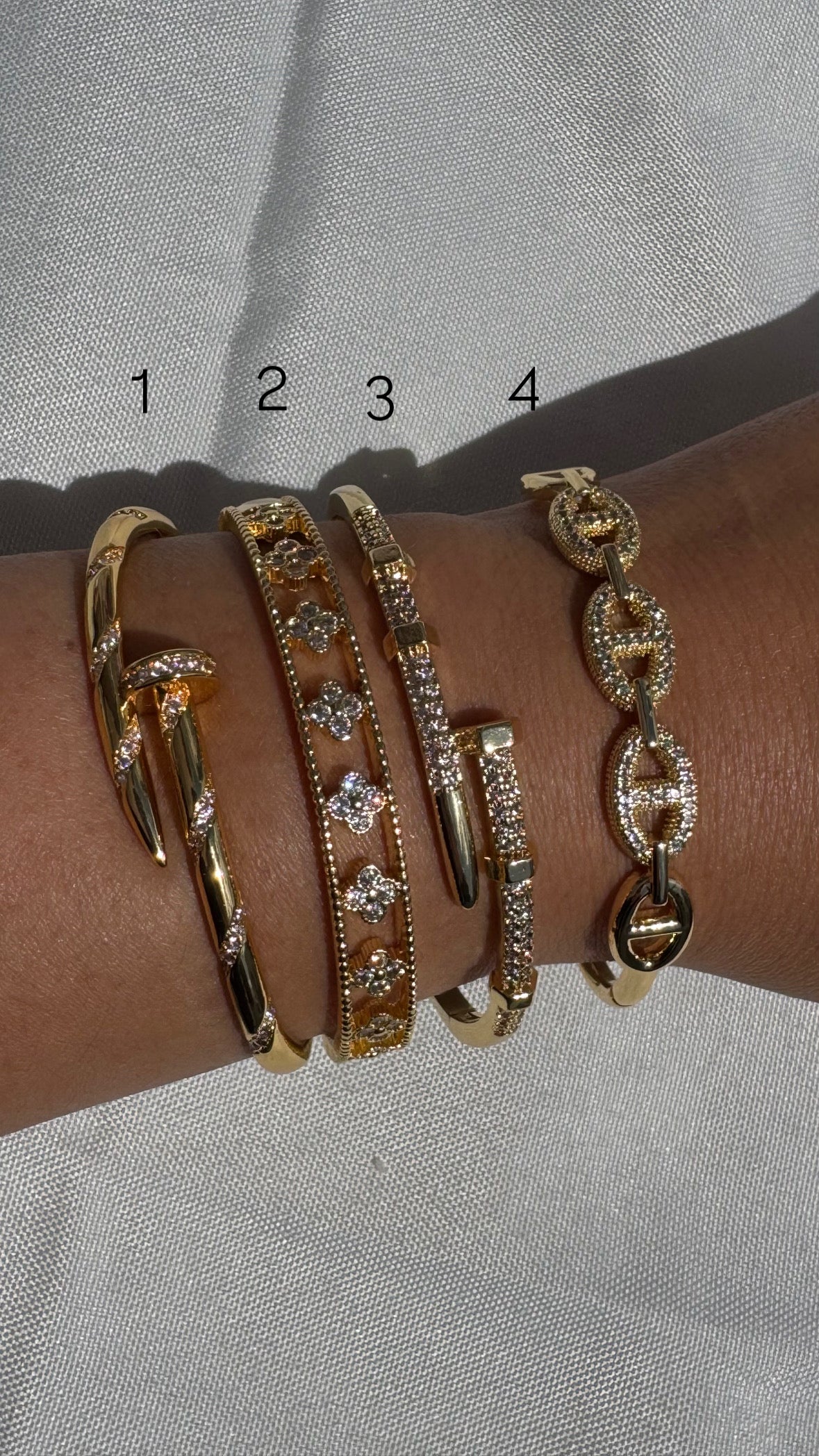 Diamond Bangles - 4 options