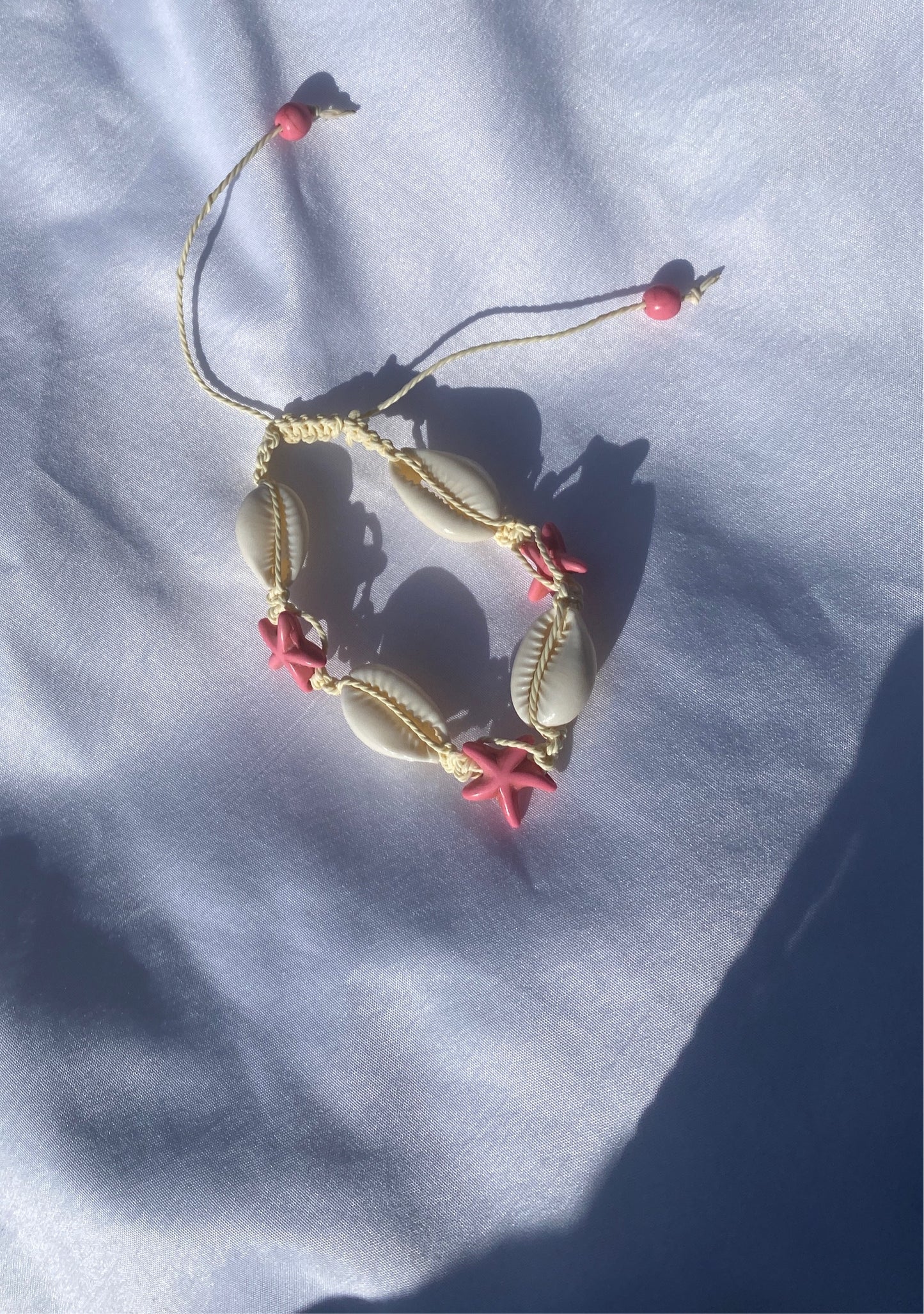 Pink Star and Shell Bracelet and anklet
