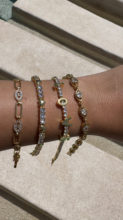 Gold Diamond Bracelets - 4 options