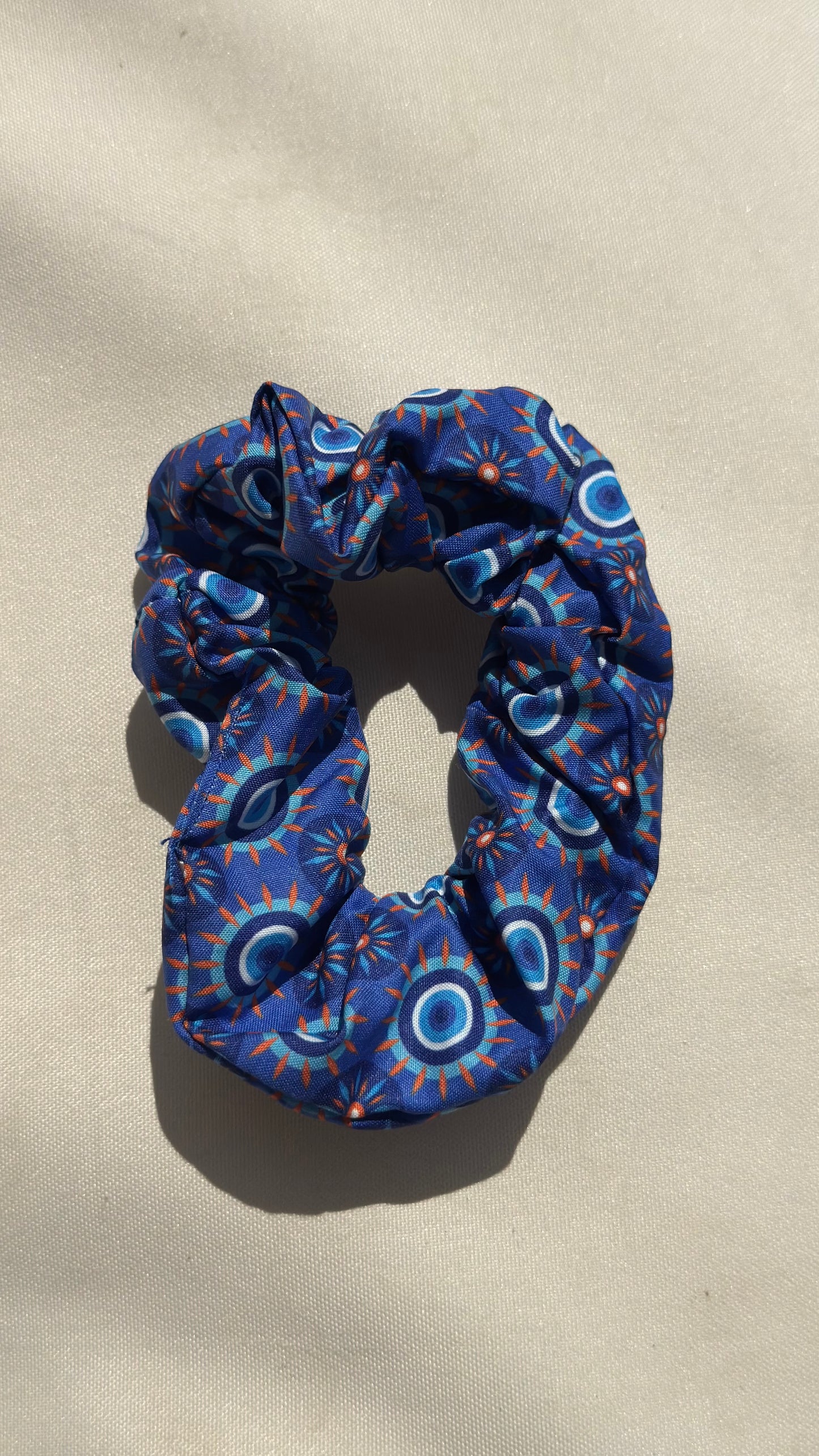 Evil eye scrunchies