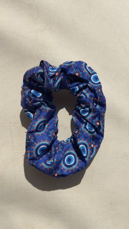Evil eye scrunchies