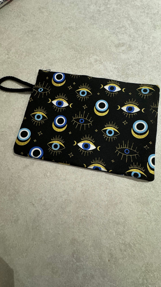 Evil eye black beauty bag