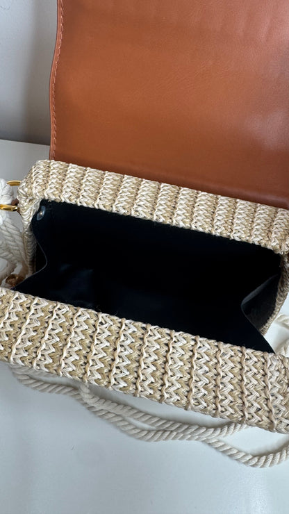 Serena Woven Bag - Tan