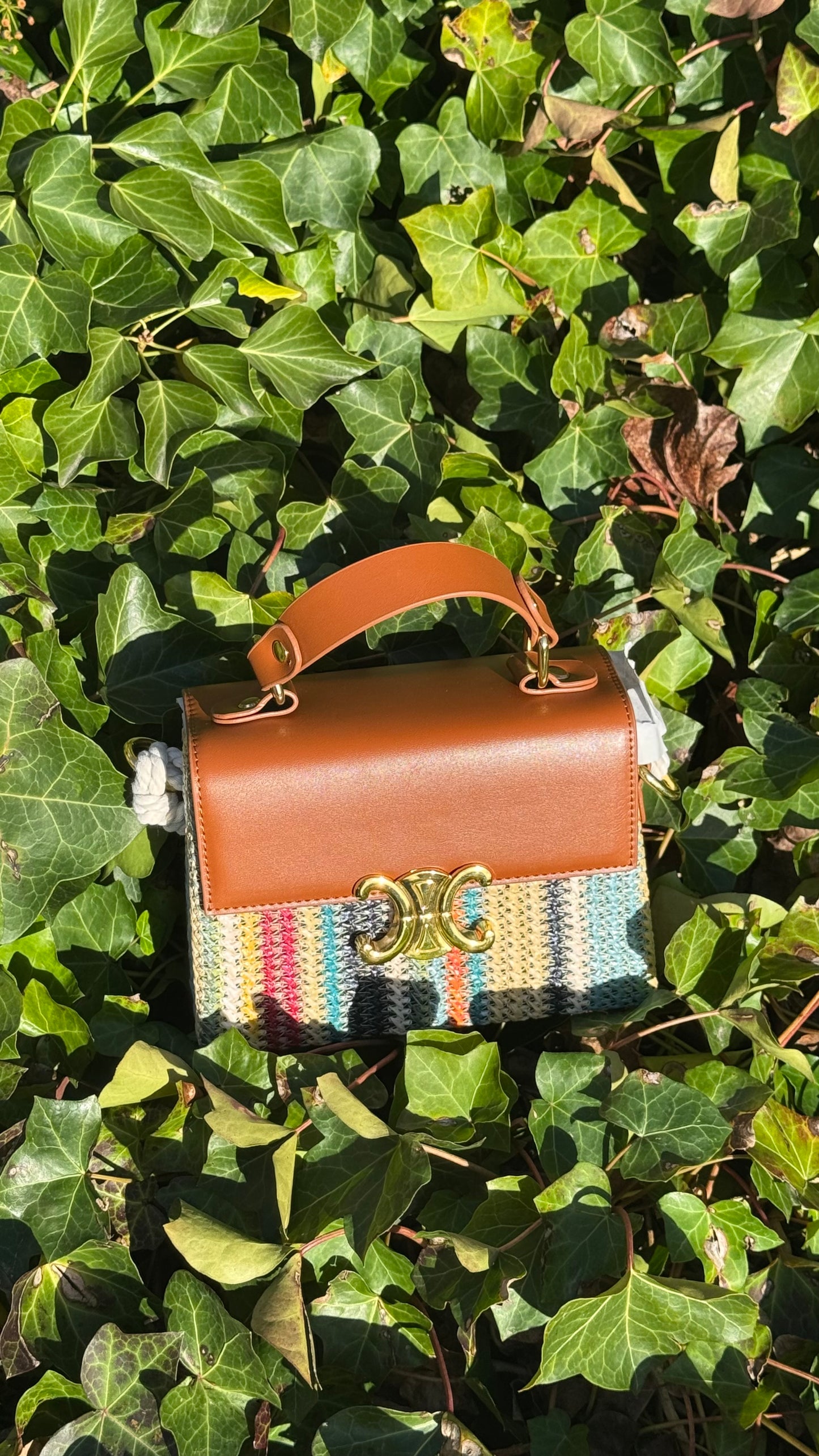 Serena Woven Bag - Tan