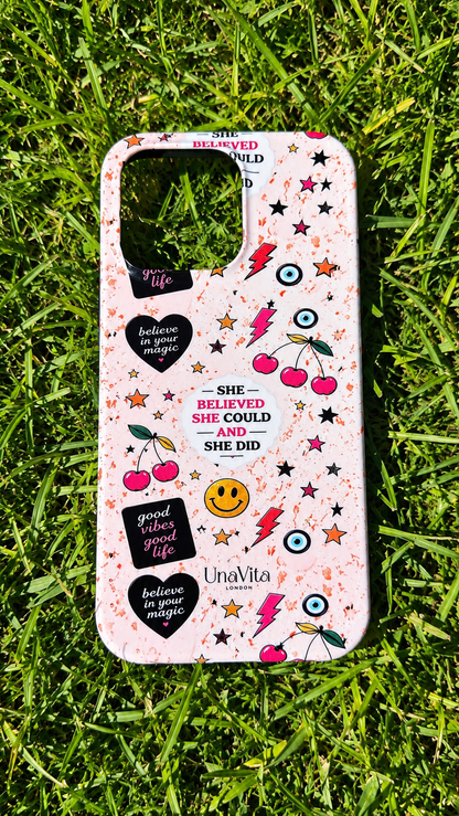 ‘She believed she could’ phone case