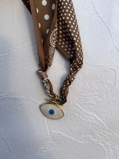 Evil eye bandana necklace - 2 colours