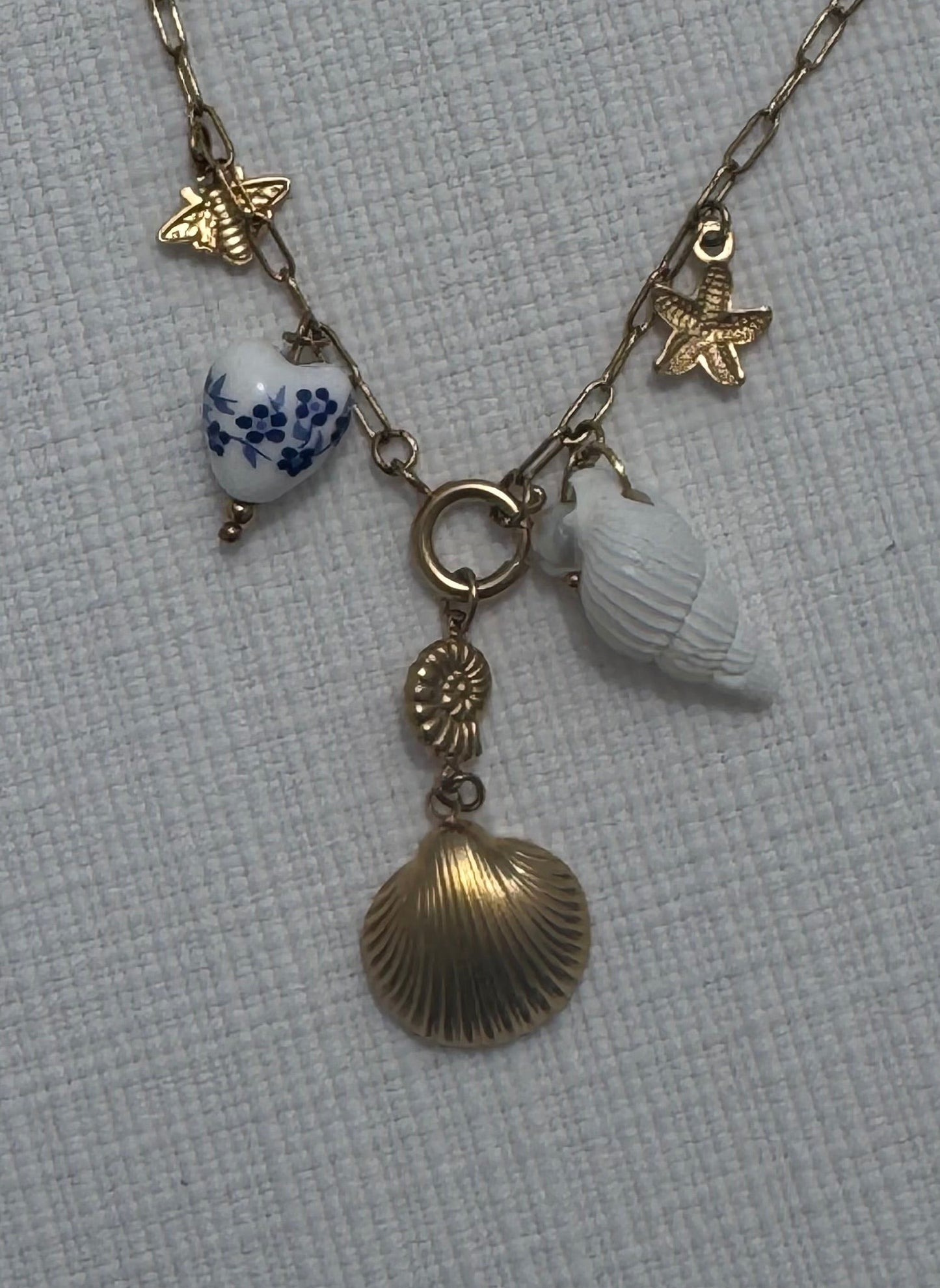 Shell linked necklace