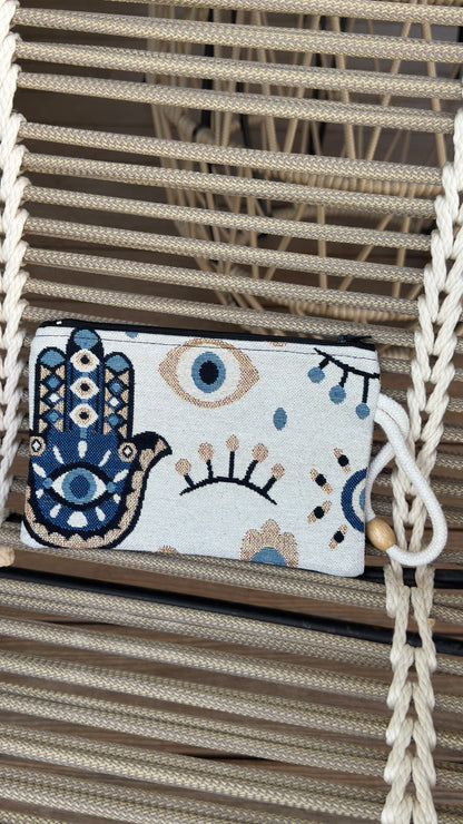 Evil eye wristlet purse - various designs