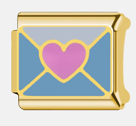 BLUE / PINK ENVELOPE - GOLD