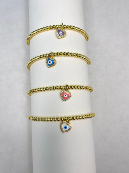 Evil Eye Beaded Bracelets - 4 optima